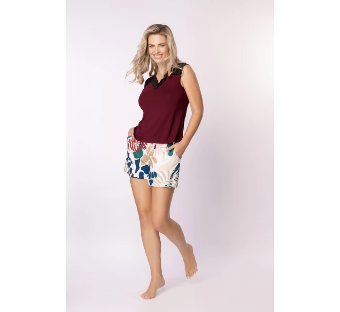 Dámské pyžamové šortky Nipplex Margot model 18443385 S2XL - Mefemi