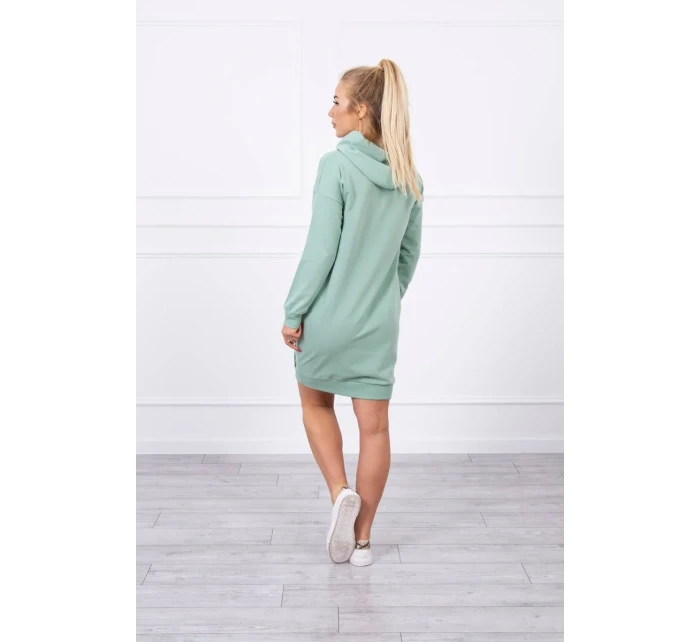 Šaty s kapucí tmavě mátové Šaty s kapucí tmavě mátové