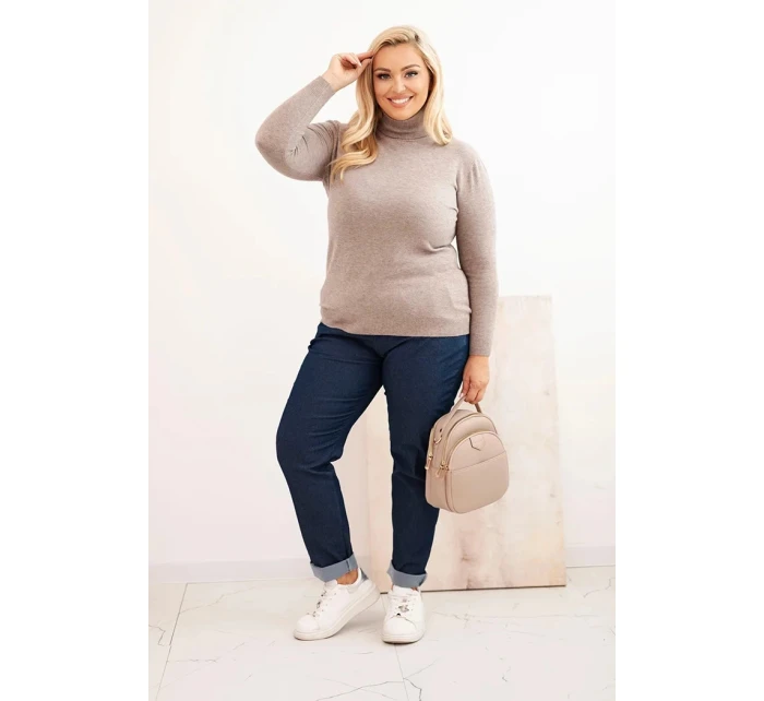 Dámský svetr Plus Size z viskózy model 21321812 střihu fango - K-Fashion