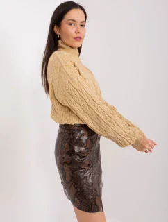 Sweter AT SW model 19034297 camelowy - FPrice