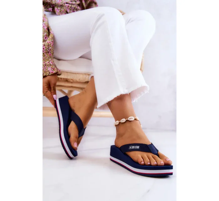 Dámské žabky Big Star - tmavě modré Dámské žabky Big Star - tmavě modré