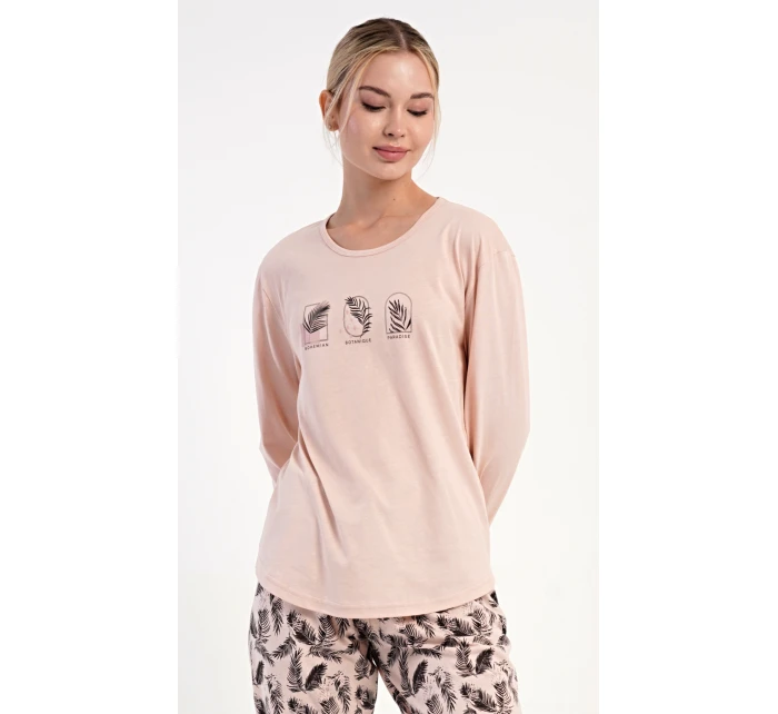 Dámské pyžamo dlouhé model 21745712 - Vienetta Dámské pyžamo dlouhé model 21745712 - Vienetta