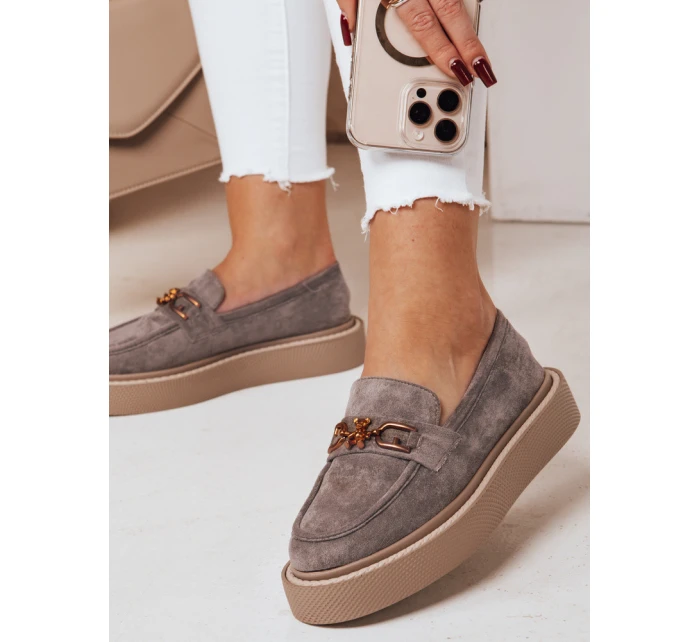 Dámské mokasíny na platformě LOFELIS šedé FashionStreet ZY0689