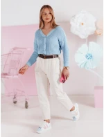 dámský oversize žebrovaný modrý Dstreet model 21986107 - FashionStreet dámský oversize žebrovaný modrý Dstreet model 21986107 - FashionStreet