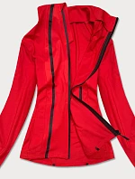 Červená dámská mikina s nízkým stojáčkem (HH020-05)