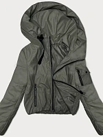 Dámská krátká bunda s kapucí S'West zelená (B8246-11)