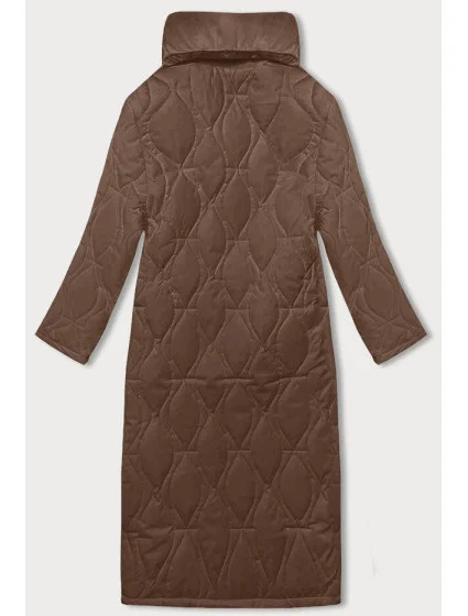 Hnědý dámský kabát model 20469016 - J.STYLE