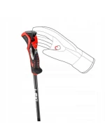 LEKI 3D AIRFOIL černá/červená 120