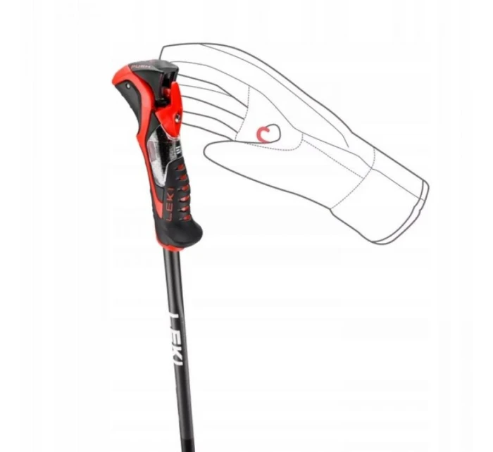 LEKI 3D AIRFOIL černá/červená 120