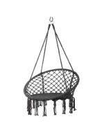 Závěsné sedadlo DRAGON HAMMOCK 80x60 cm tmavě šedé barvy