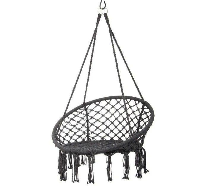 Závěsné sedadlo DRAGON HAMMOCK 80x60 cm tmavě šedé barvy