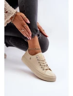 Klasické Dámské Tenisky Big Star NN274286 Bežové Klasické Dámské Tenisky Big Star NN274286 Bežové