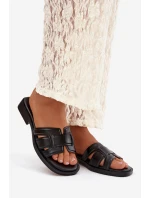 Dámské nazouváky na nízkém podpatku černé model 21900494 - Boto