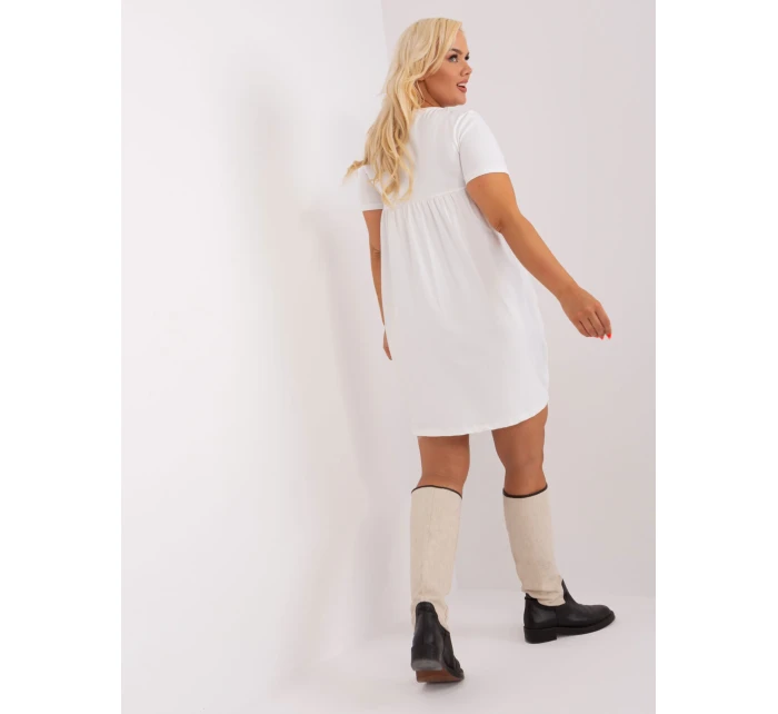 Sukienka RV SK model 18841505 ecru - FPrice Sukienka RV SK model 18841505 ecru - FPrice