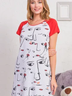 Dámská noční košile s krátkým rukávem Fiona