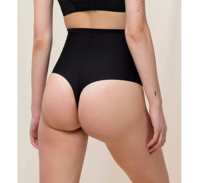 Dámské kalhotky Triumph Shape Smart Highwaist String černé Dámské kalhotky Triumph Shape Smart Highwaist String černé