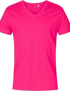 Promodoro 1425 Pánské tričko X.O s výstřihem do V 40.1425 bright rose
