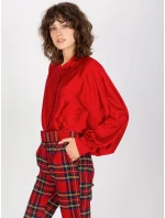 Košile DHJ KS model 21485641 tmavě červená - FPrice Košile DHJ KS model 21485641 tmavě červená - FPrice