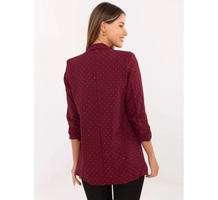 Marynarka IT MA model 21314370 bordowy - FPrice Marynarka IT MA model 21314370 bordowy - FPrice