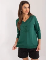 Bluzka RV BZ model 20148722 ciemny zielony - FPrice Bluzka RV BZ model 20148722 ciemny zielony - FPrice