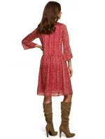 S237 Šifonové šaty se zavazováním za krkem - model 2 S237 Šifonové šaty se zavazováním za krkem - model 2