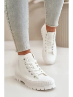 Dámské Tenisky S Kotníkovou Cholevkou Big Star Bílé Dámské Tenisky S Kotníkovou Cholevkou Big Star Bílé