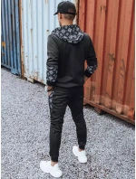 Pánská černá tepláková souprava Dstreet AX0604 Pánská černá tepláková souprava Dstreet AX0604