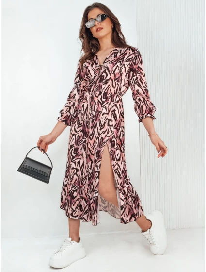 midi šaty růžové model 21971850 - Dstreet