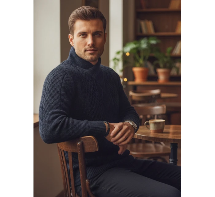 Pánský černý svetr Dstreet model 21982475 - FashionStreet