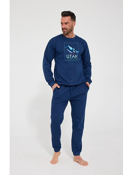 Pyžamo Cornette 322/332 Utah, dlouhé rukávy, velikosti S–2XL Pyžamo Cornette 322/332 Utah, dlouhé rukávy, velikosti S–2XL