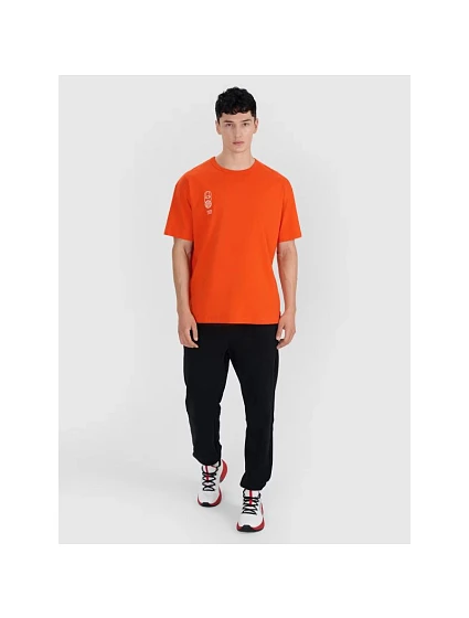 Pánské tričko oversize s potiskem model 21436916 pánské - 4F