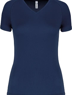 Kariban ProAct PA 477 Dámské sportovní tričko s výstřihem do V 20.P477 navy