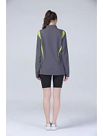 S Tréninkový top s zip s dlouhým rukávem 29. model 22426440 - Spiro
