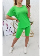 Komplet top+legginsy jasny zielony