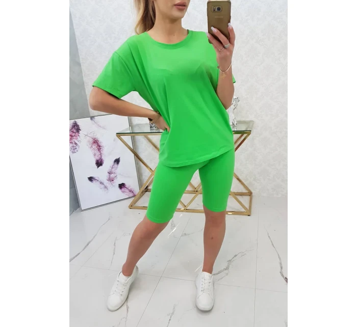 Komplet top+legginsy jasny zielony