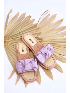 Semišové Dámské Pantofle S Mašlí model 21615000 - Boto