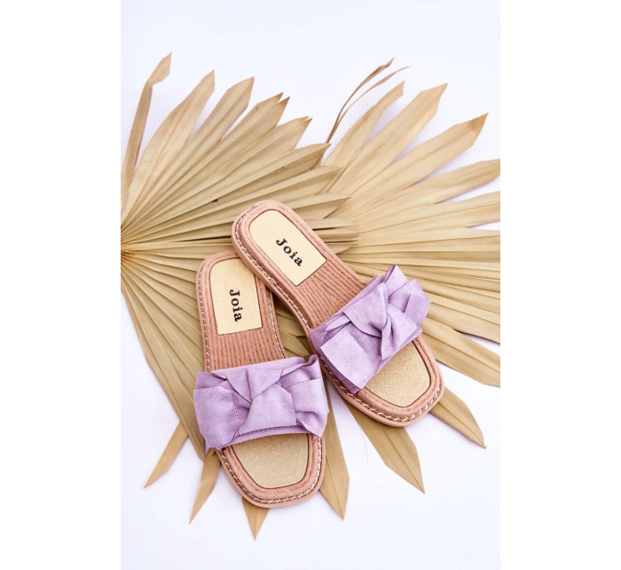 Semišové Dámské Pantofle S Mašlí model 21615000 - Boto