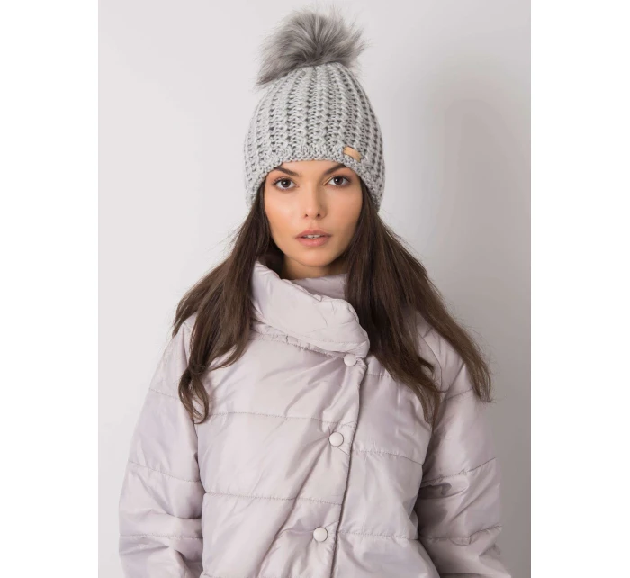 Dámská čepice.17 šedá Dámská čepice.17 šedá