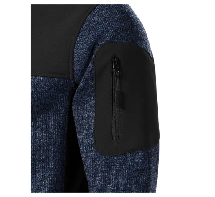 Casual softshellová bunda pánská knit blue Casual softshellová bunda pánská knit blue