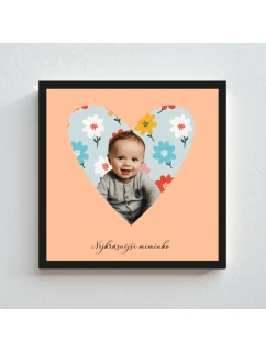 Plakát v rámu - čtverec 20x20 - výřez fotky na podkladu 