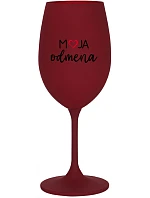 MOJA ODMENA - bordovy pohár na víno 350 ml MOJA ODMENA - bordovy pohár na víno 350 ml