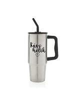 KÁVOHOLIK - stříbrný cestovní termohrnek 900 ml