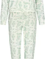 Dámské pyžamo 88232-800-2 zelenobílé - Pastunette