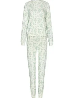 Dámské pyžamo 88232-800-2 zelenobílé - Pastunette