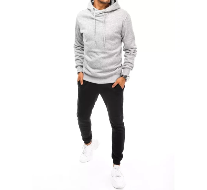 Pánská šedočerná tepláková souprava FashionStreet AX0670