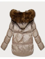 Béžová dámská bunda typu s kapucí model 21428675 - S'WEST