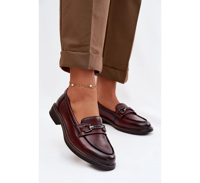 Kožené dámské mokasyny Vinceza 39983 bordó Kožené dámské mokasyny Vinceza 39983 bordó