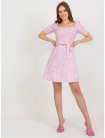 LK SK 509002 šaty.03P bílá a růžová