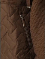 Dámská přechodná oversize bunda s kapucí hnědá FashionStreet TY5593 Dámská přechodná oversize bunda s kapucí hnědá FashionStreet TY5593