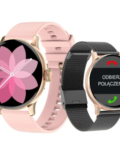 Dámské chytré hodinky GIEWONT Rose Gold Black GW330-4